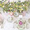 5.9FT Artificial Wildflower Garland with Daisy Lavender Jasmine Eucalyptus, Summer Floral Vine Garland for Mantle, Fireplace, Wedding, Wall, Front Door, Indoor Outdoor Home Decoration